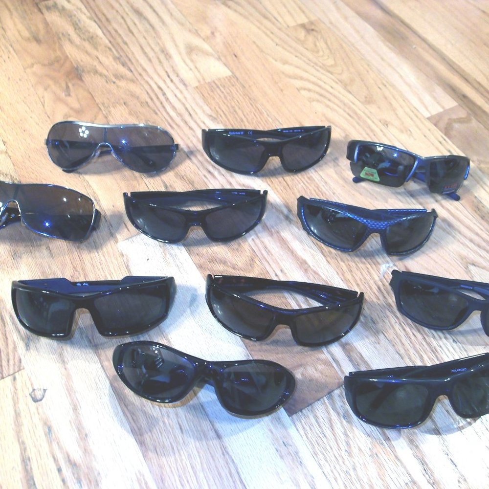 11 + 1 mystery pair of various WRAP/SPORT sunglasses . unisex